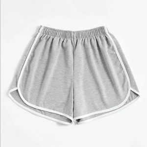 Grey Cotton Shorts